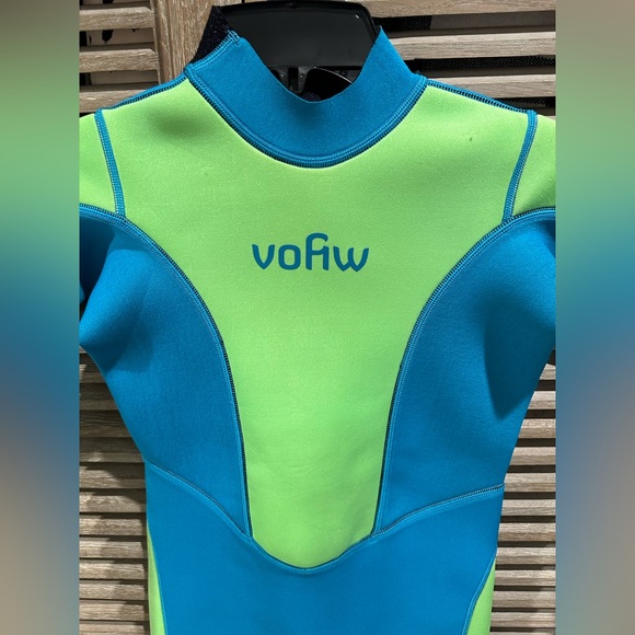 Vofiw kids size 10 wetsuit blue/green - Picture 2 of 8